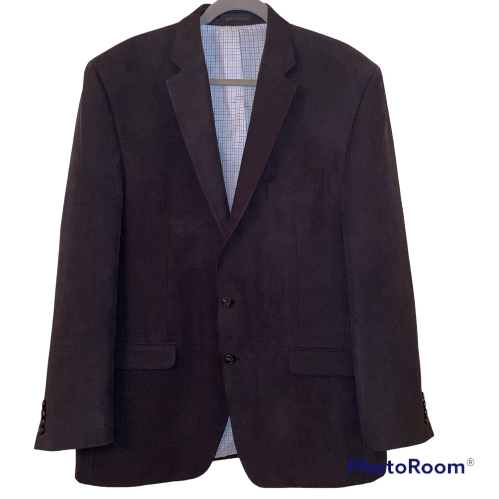 Ralph Lauren Black Label Black Mens Blazer Coat Size 46L